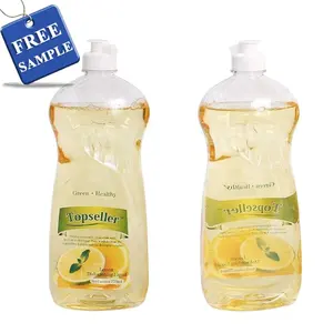 Bulk Oil-Removal 750ml Citrus Lemon Scented Antibacterial Dish Washing Liquid Soap