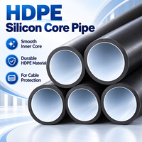 Tuyau de Conduite PE 25mm 32mm 40mm 50mm 63mm pour Câble à Fibre Optique de Communication, Conduit en PEHD avec Noyau en Silicone