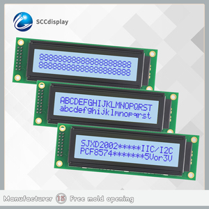 Promosi SCCdisplay JXD2002A-IIC layar COB modul LCM STN abu-abu positif 20*2 Dot tampilan matriks IIC/I2C sesuai putih <span class=keywords><strong>LCD</strong></span> - Product Image 2