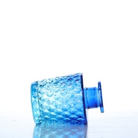 Bouteilles en verre pour diffuseur de parfum, forme ronde transparente, 170 ml, avec bouchon en liège et logo personnalisé imprimé à l'écran