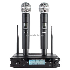 TNH-Micrófono de Karaoke inalámbrico <span class=keywords><strong>profesional</strong></span> <span class=keywords><strong>PM</strong></span>- WX8 Sistema de micrófono inalámbrico de mano UHF de 2 canales para puesta en escena - Product Image 5