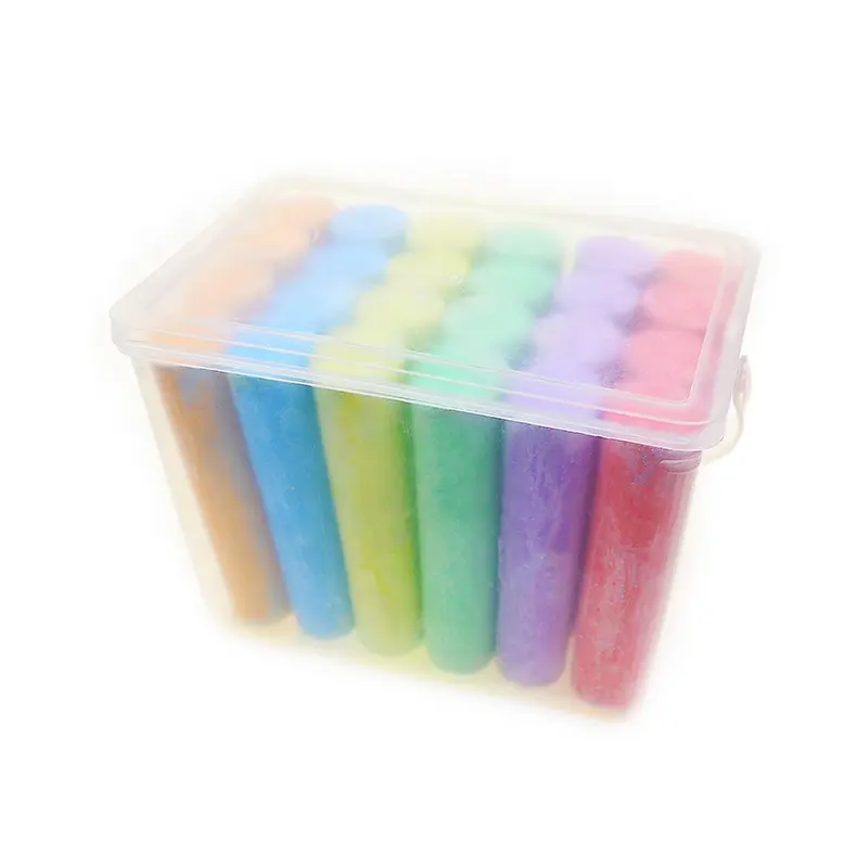 BECOL Großhandel Schul briefpapier Multi Color Jumbo Klassen zimmer Kreide Benutzer definierte ungiftige farbige Bürgersteig Kreide für Kinder