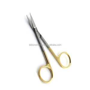 Ciseaux chirurgicaux Premium Iris TC 11,5 cm, courbés et droits, instruments de dissection dentaire, fournisseur en gros - Product Image 4