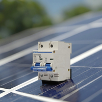 Disjoncteur miniature photovoltaïque 2P DC 500V 125A, capacité de coupure 10kA, matériau en cuivre, montage sur rail, NC DC