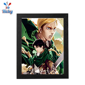 Catalogue 4 Images lenticulaires 3D personnalisées d'anime, affiche d'anime avec effet <span class=keywords><strong>de</strong></span> retournement 3D - Product Image 1