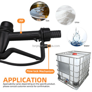 Boquilla de Combustible Manual de Plástico Resistente de 1 3/4 Pulgadas, Pistola Dispensadora de Agua, Productos Químicos, Urea, Adblue, Boquilla de Llenado de Diésel y Gasolina con Gancho - Product Image 2