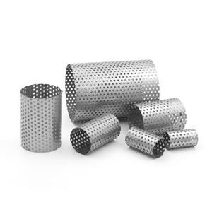 Tubo Cilíndrico Perforado <span class=keywords><strong>de</strong></span> Acero Inoxidable 316L, con Orificios Redondos, Longitud y Tamaño <span class=keywords><strong>de</strong></span> Orificio Personalizables, para Filtros Industriales - Product Image 6