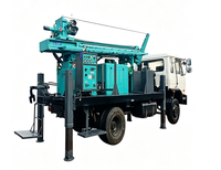 Machine de forage de puits d'eau hydraulique montée sur camion, capacité de 300 m pour le service mobile de forage de puits d'eau