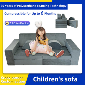 Funda de sofá de juego personalizada de fábrica, 8 piezas, sofá de juego para niños DIY para niños - Product Image 2