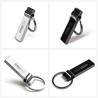 Clé USB en métal personnalisable en gros avec logo gratuit, mini clé USB 16 Go 32 Go 64 Go 128 Go USB 2.0, dispositif de stockage portable