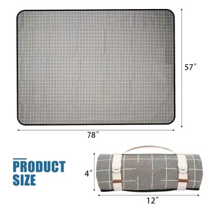 Tapis <span class=keywords><strong>de</strong></span> pique-nique <span class=keywords><strong>de</strong></span> <span class=keywords><strong>plage</strong></span> léger, durable, imperméable et résistant au <span class=keywords><strong>sable</strong></span> pour quatre adultes, pour une utilisation en extérieur - Product Image 2