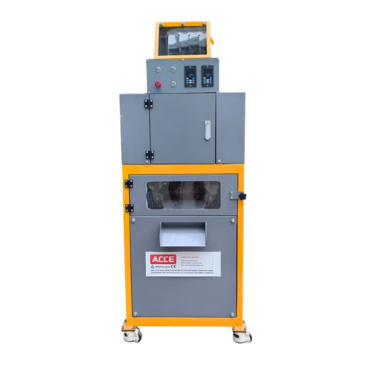 Máquina de reciclaje de granulador de cable de uso doméstico para separar cobre aluminio pvc 92023