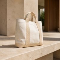 Sac fourre-tout pliable en toile de coton robuste 24 oz, grande capacité, minimaliste, structuré, sac à bandoulière écologique, long