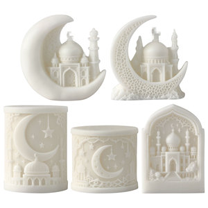 Moon Scented <b>Candle</b> Silicone <b>Mold</b> DIY Star Crescent Plaster Epoxy Decorative <b>Mold</b> - Product Image 5