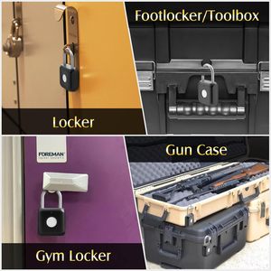 Cadenas à <span class=keywords><strong>Empreinte</strong></span> Digitale Électronique Étanche Intelligent Antivol pour Salle de Sport - Product Image 5