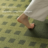 Luxus moderne Wohnzimmer Teppich schmutz abweisend pflegeleicht grün umwelt freundlich 10mm dicker Polyester großflächiger Teppich