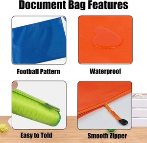 A4 B5 A5 B4 Transparent PVC Mesh File Pouch Waterproof Zipper <b>Bag</b> Custom Logo For Office Filing for Office & School - Product Image 1