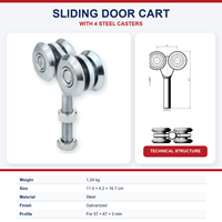 Kit de roulettes de rail pour portail coulissant en acier galvanisé, système de quincaillerie robuste pour porte cantilever, fabrication OEM ODM