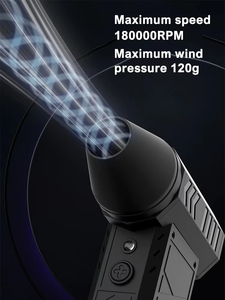 Ventilateur souffleur sans pales 6000 mAh, mini, à moteur sans balais, trois vitesses, puissant, rechargeable, portable, pour nettoyage PC et voiture - Vente Flash - Product Image 5