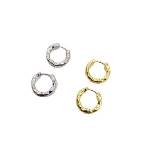 ต่างหูแบบห่วง Zhenlu Jewelry สีทอง สีเงิน โลหะผสมสังกะสี รูปทรงเรขาคณิต ทรงกลม ดีไซน์ไม่สมมาตร แฟชั่นเรียบง่าย สไตล์เกาหลี - Product Image 5