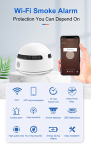 Pgst Standalone nhà khói <span class=keywords><strong>Detector</strong></span> âm thanh và hình ảnh báo động 10-năm Tuổi thọ pin khói <span class=keywords><strong>Detector</strong></span> báo cháy - Product Image 5