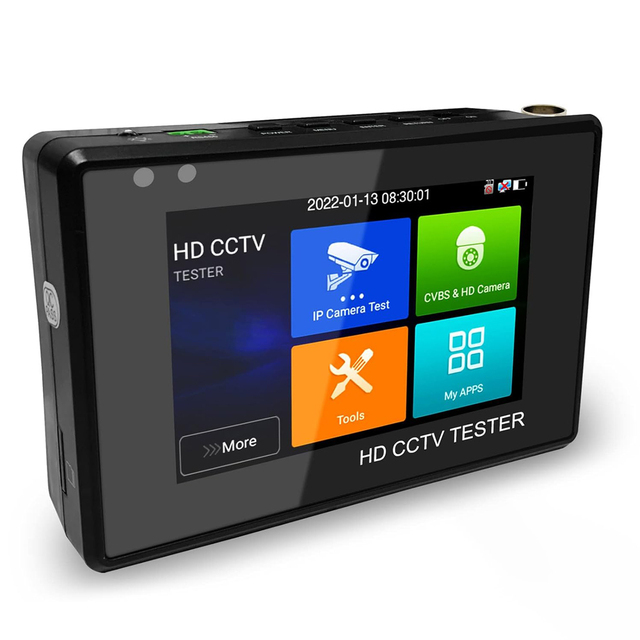 Night Vision LCD License Plate CCTV Cable Tracer Tester Monitor Touch Screen 8MP AHD TVI CVI IP Camera Tester