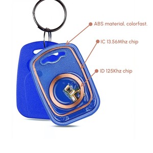 Dual thương hiệu t5577 NFC xách tay <span class=keywords><strong>RFID</strong></span> rewritable 125Khz 13.56MHz IC ID <span class=keywords><strong>keyfob</strong></span> sử dụng kép Thẻ vòng chìa khóa kiểm soát truy cập thang máy - Product Image 1