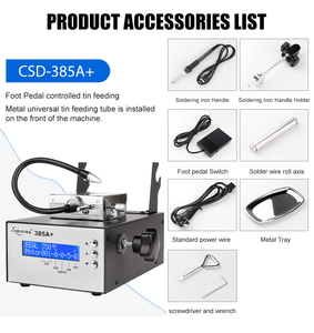 Aipudi de haute qualité industrielle-385A + affichage numérique alimentation automatique <span class=keywords><strong>Station</strong></span> de <span class=keywords><strong>soudage</strong></span> en étain avec fer à souder - Product Image 5