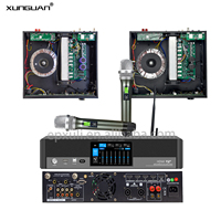 Amplificateur de puissance karaoké professionnel série GK/DK 2 canaux 150W-450W*2CH avec micro sans fil pour KTV, salle de divertissement, usage domestique