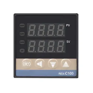 Rex C100 nhiệt + 40da SSR tiếp sức + K cặp nhiệt điện 1m thăm dò rkc kỹ thuật số PID điều khiển nhiệt độ REX-C100