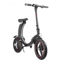 Mini scooter électrique pliable de 14 pouces, 42V6Ah, 450W, en alliage d'aluminium léger, étanche, autonomie de 25-32 km