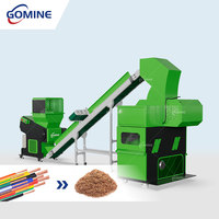 Système de granulation de fil de cuivre usagé avec broyeur à un arbre, séparateur d'air et granulateur 80-120 kg/h