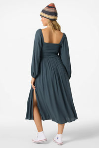 woman's Gracyn spring / autumn casual <b>dress</b> Eco-Friendly Solid Knee-Length Midi <b>Dress</b> - Product Image 2