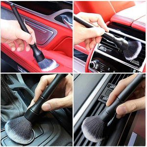 Brosse de nettoyage intérieur de voiture à poils doux, ensemble de brosses de lavage et de détaillage pour voiture - Product Image 4