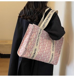 Bolsas de Mano de Lona de Algodón con Estampado de Dibujos Animados, Estilo Moderno, para Uso Diario, Compras y Viajes de Fin de Semana - Product Image 3