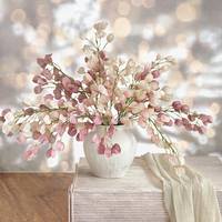 Lanterne artificielle réaliste en soie, fleurs et fruits, faite à la main, moderne, légère, imperméable, durable, décoration murale suspendue pour mariage