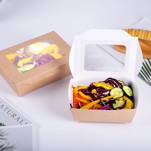 Custom Printed Fast Food Takeaway Biodegradable Disposable Kraft Food Packaging