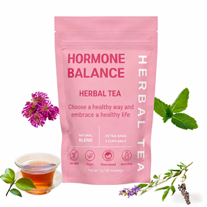 Thé apaisant pour le soutien hormonal féminin - Mélange d'herbes naturelles - Confort et relaxation <span class=keywords><strong>du</strong></span> cycle - Complément bien-être post-stress - Product Image 5