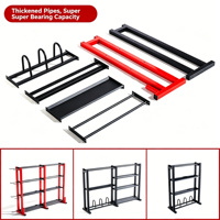 Étagère de rangement modulaire robuste en fer réglable pour équipement de gym, avec plusieurs plateaux interchangeables, pour clubs de fitness commerciaux