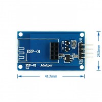ESP8266 ESP-01 Modul Adaptor Nirkabel WiFi Seri 3.3V 5V Esp01 Adaptor PCB Breakout Kompatibel untuk Arduino