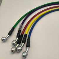 Factory Direct Supply Adjustable Pneumatic Bar Brake Line Galvanized Core PVC Outer Tube for Motorcycle Body Systems