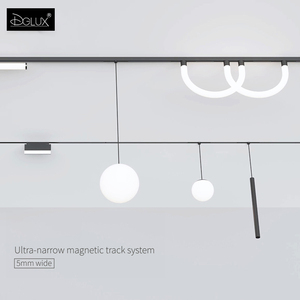 DGLUX Smart Tuya Zigbee Wifi 2.4G <span class=keywords><strong>Led</strong></span> Track Light Linear <span class=keywords><strong>Spot</strong></span> Magnetic Light DC24V Aluminium Noir Aimant Track <span class=keywords><strong>Rail</strong></span> - Product Image 1