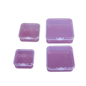 กล่องเก็บของ PP ใสทรงสี่เหลี่ยมเล็ก 4.5x4.5x2 ซม. สำหรับ DIY เครื่องเขียน งานศิลปะเล็บ อุปกรณ์ตกปลา อุปกรณ์อิเล็กทรอนิกส์ - Product Image 5