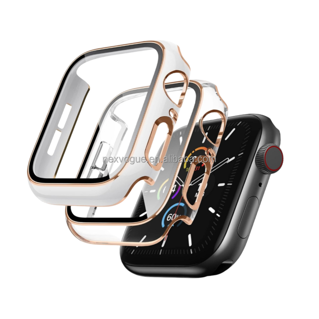 NEXVOGUE 2-in-1 Screen Protector & PC Case for Watch with Highly Sensitive Touch Direct Charging Fashion Luxury Design
