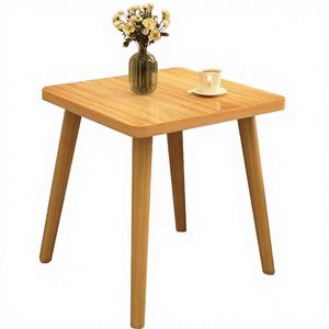 Mesa de Centro Redonda Portátil de Madera Maciza, Diseño Antiguo, Decoración para Sala de Estar, Dormitorio y Hogar - Product Image 2