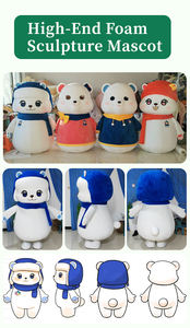 Süper yüksek kalite 3D köpük hayvan oyma cadılar bayramı maskot kostüm-100% fotoğrafınızı maç 175-185cm yaşam boyutu - Product Image 4