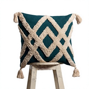 Tufted Colorful Cushion Cover Living Room Home Decor With Custom Design Boho Pillow Eco-Friendly Custom OEM Wholesale - Product Image 1