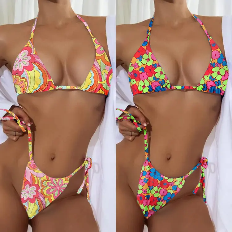 New Floral Printed Swimsuit Bathing Suit Women Swimwear Bikinis&Beachwear Bikini Bathing Suits For Women 2022