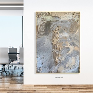 Trang trí nội thất 100% làm bằng tay hiện đại tường nghệ thuật màu sắc hình ảnh trừu tượng dày kết cấu dầu trên vải nghệ thuật sơn - Product Image 1