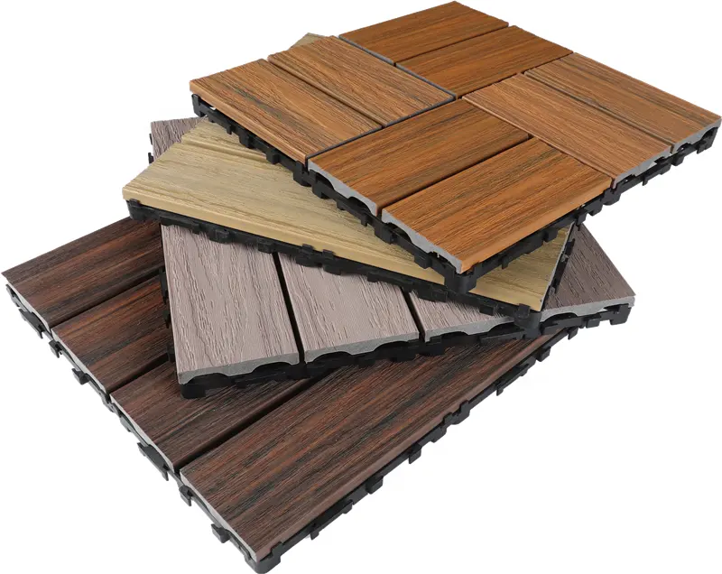 Plaques de sol en bois, carreaux de pont imbriquables, imperméables, bricolage